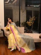 Soleil Charm – Applique Embroidered Summer Kaftan Set