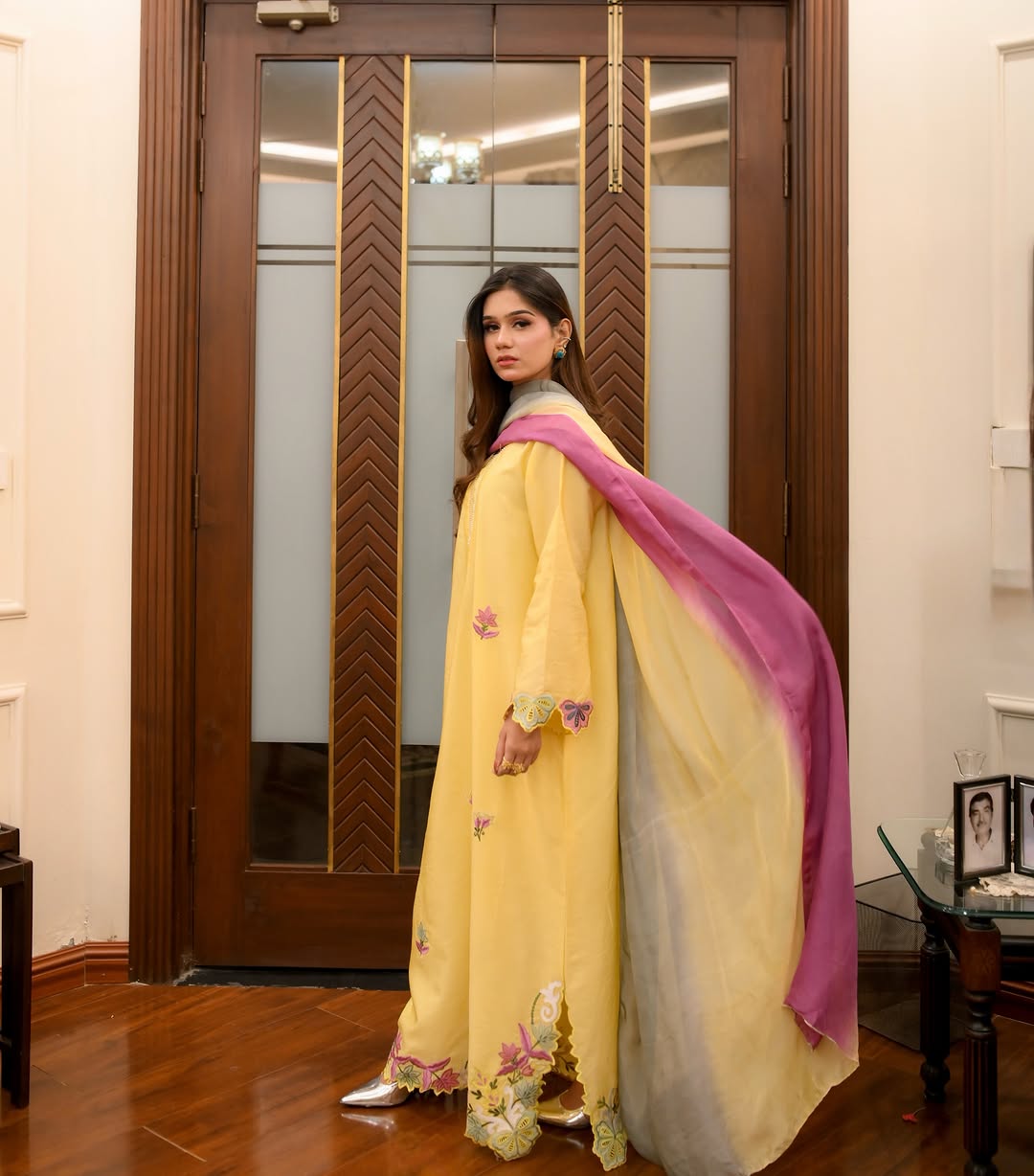 Soleil Charm – Applique Embroidered Summer Kaftan Set